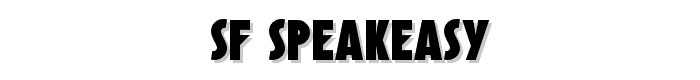 SF Speakeasy font
